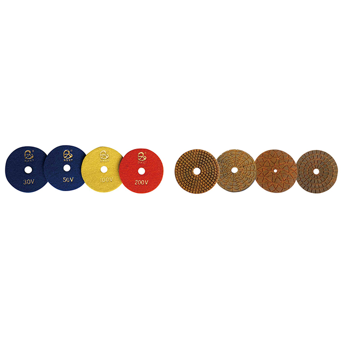 Mental polishing pad for marble & granite