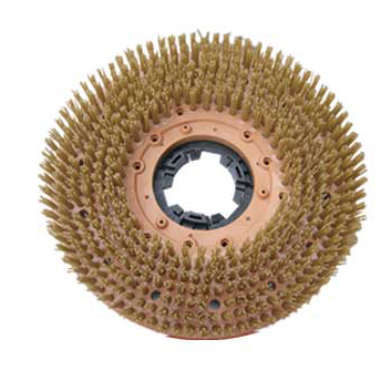 Leather abrasive brush